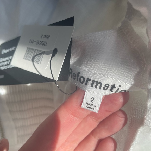 Reformation Belgium Linen Dress NWT size 2 and 4 - Picture 15 of 15